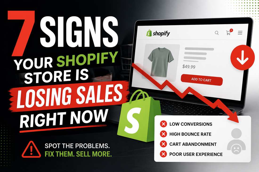 7 Signs Your Shopify Store Is Losing Sales Right Now
