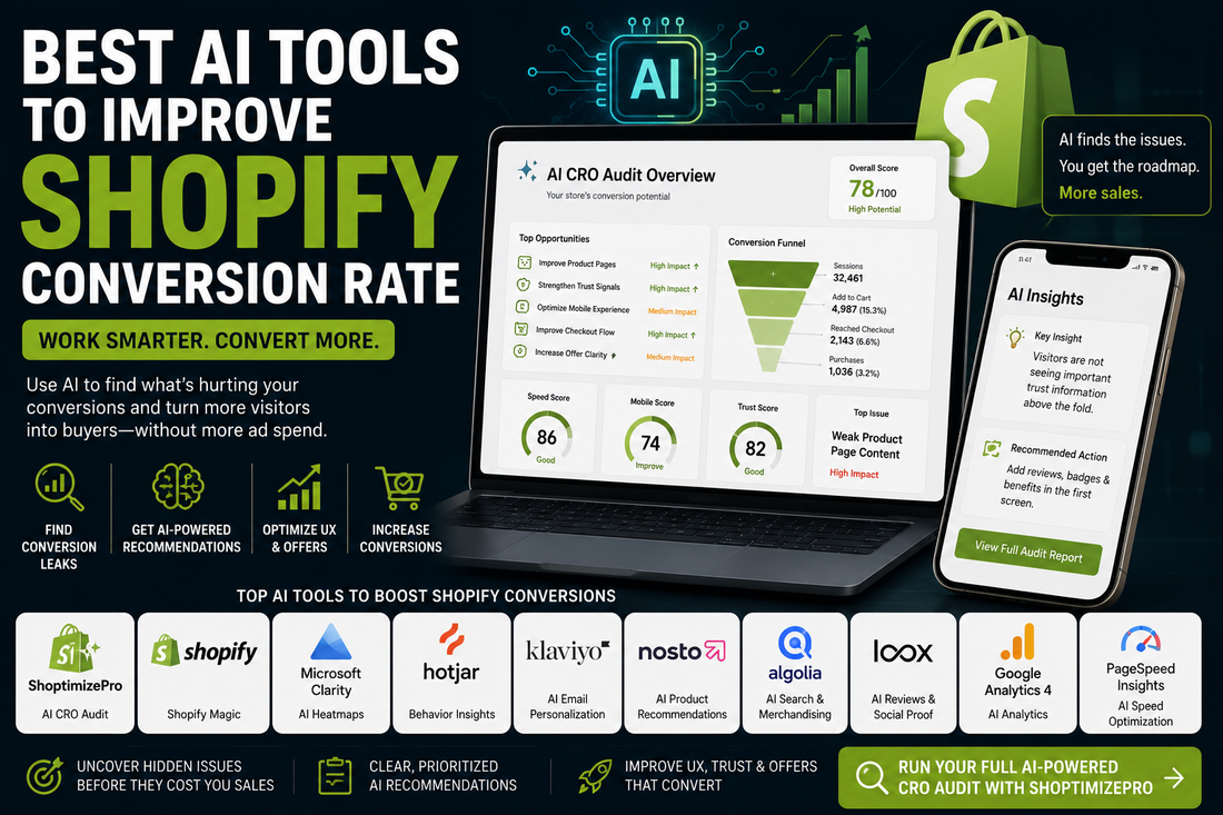 Best AI Tools to Improve Shopify Conversion Rate
