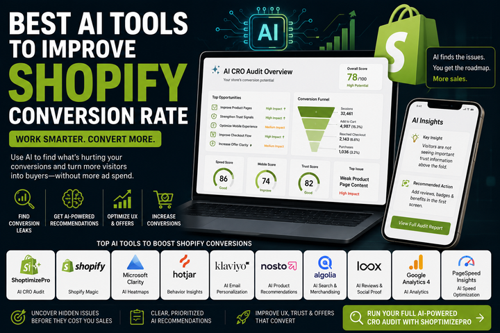 Best AI Tools to Improve Shopify Conversion Rate