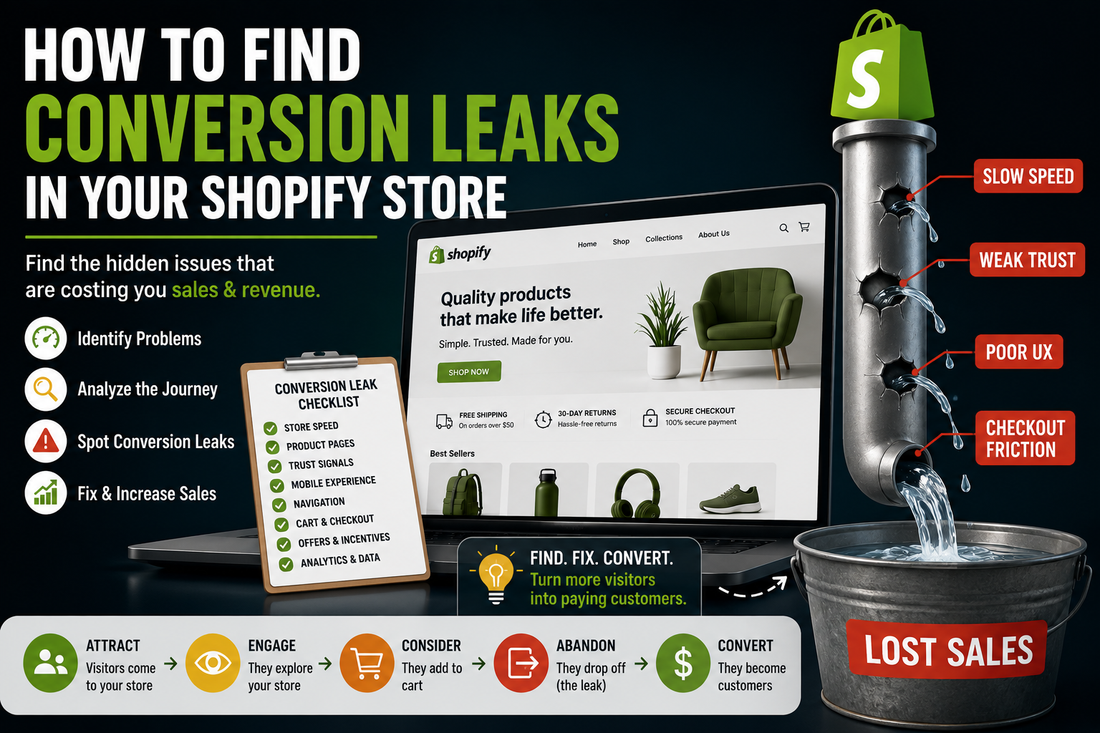 How to Find Conversion Leaks in Your Shopify Store