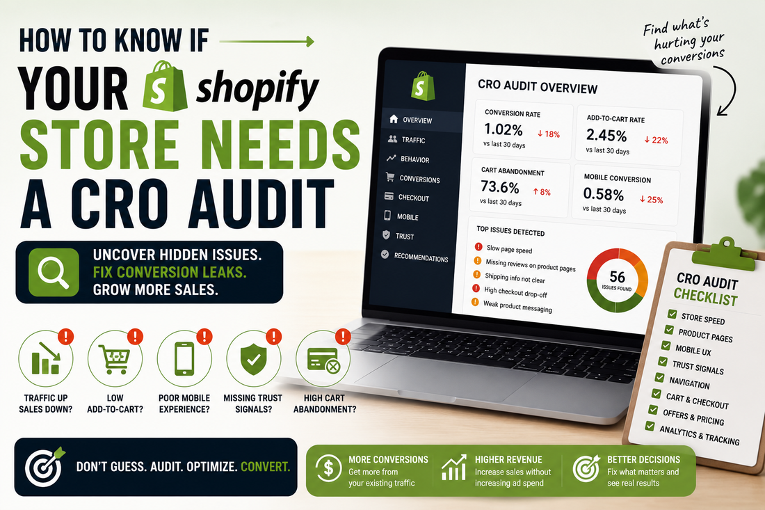 How to Know If Your Shopify Store Needs a CRO Audit