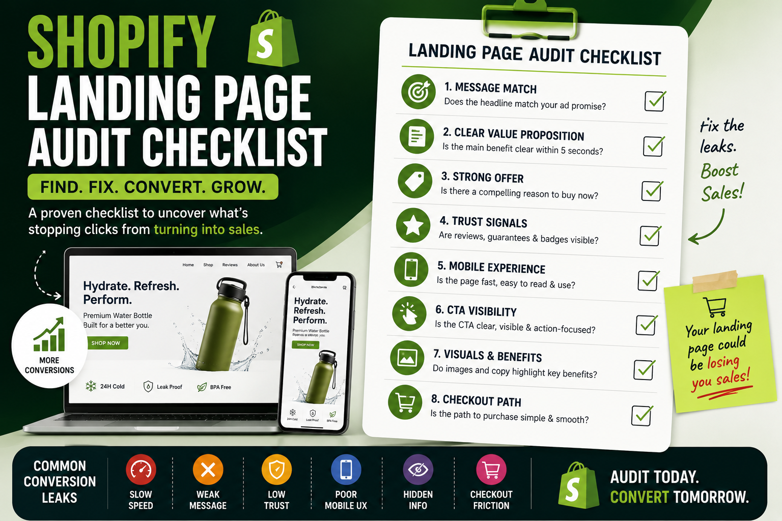 Shopify Landing Page Audit Checklist