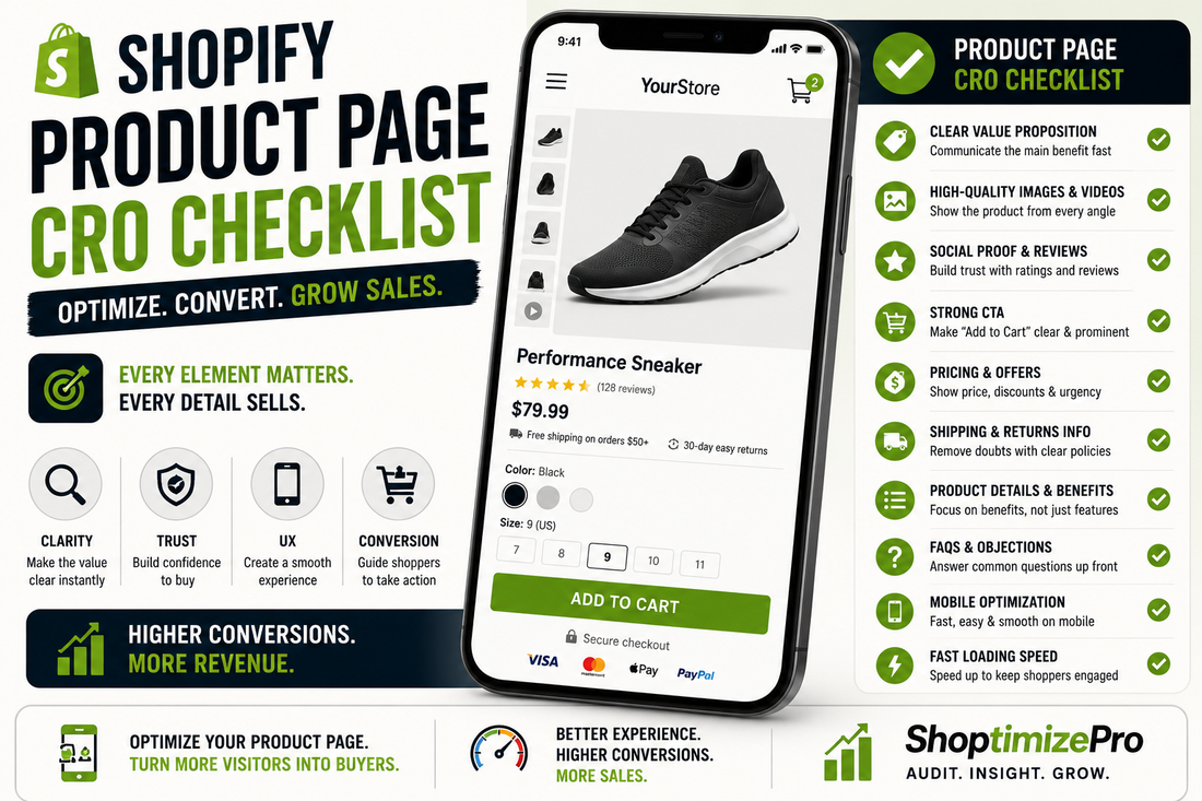 Shopify Product Page CRO Checklist
