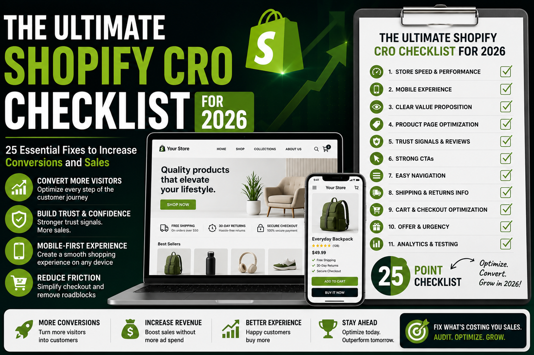 The Ultimate Shopify CRO Checklist for 2026