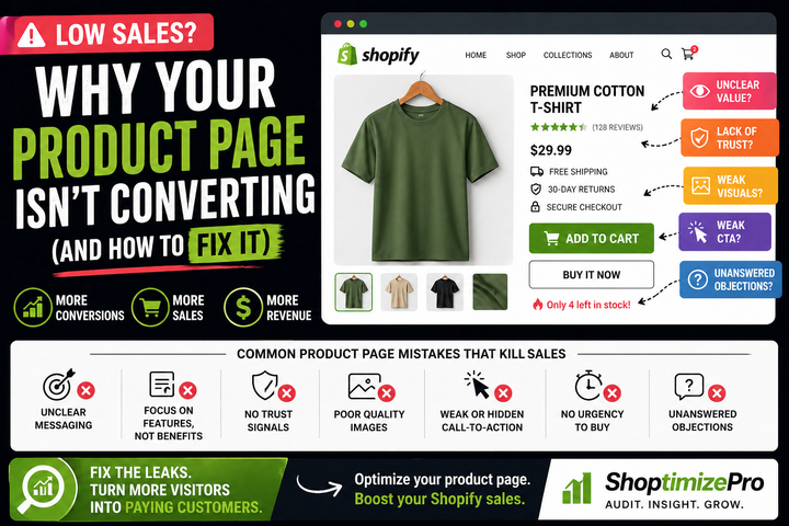 Why Your Product Page Isn’t Converting (And How to Fix It)