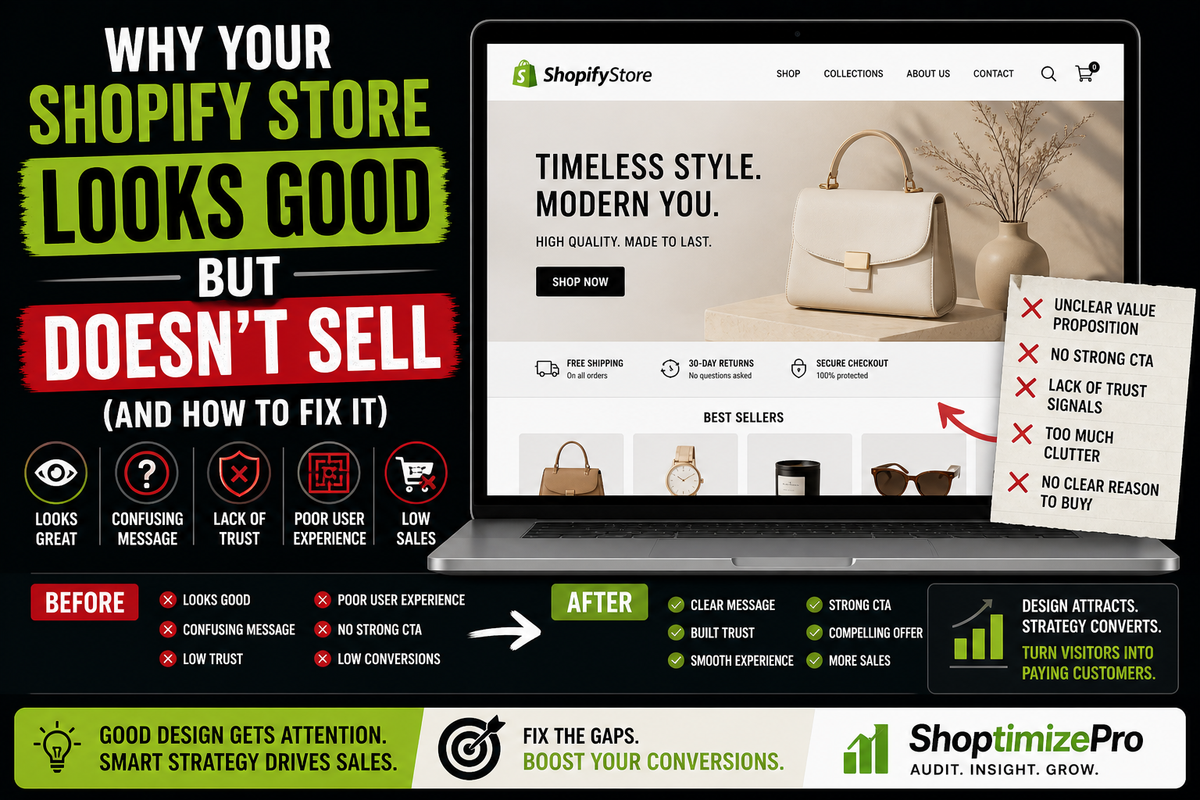 Why Your Shopify Store Looks Good But Doesn’t Sell